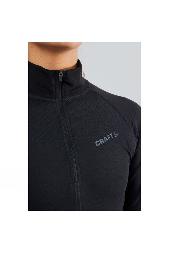 Craft Womens Active Intensity Zip Baselayer Black/Asphalt