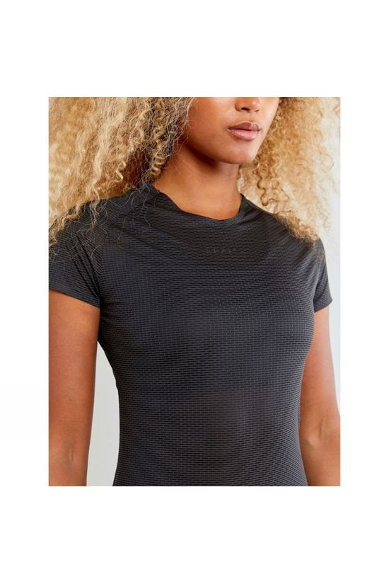 Craft Womens Pro Dry Nanoweight Short Sleeve Baselayer Black