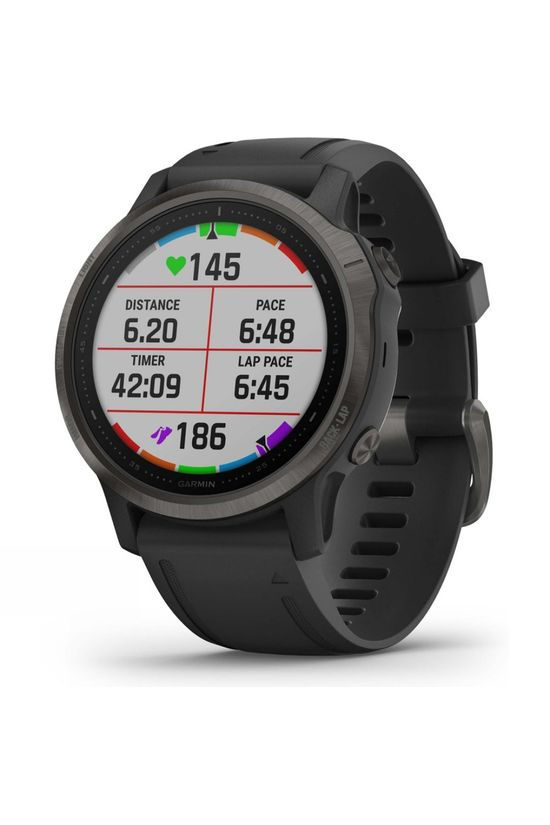 Garmin Fenix 6S Sapphire Multisport GPS Watch Carbon Grey DLC/Black Band