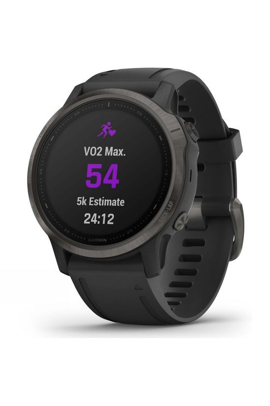 Garmin Fenix 6S Sapphire Multisport GPS Watch Carbon Grey DLC/Black Band