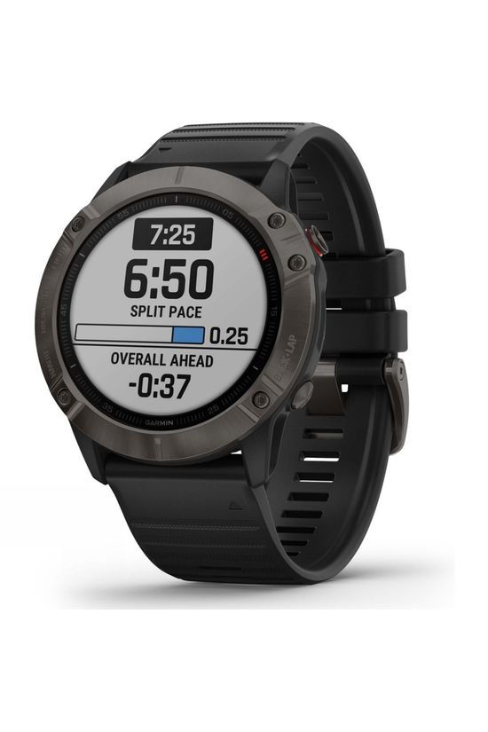 Garmin Fenix 6X Sapphire Multisport GPS Watch Carbon Grey DLC/Black Band