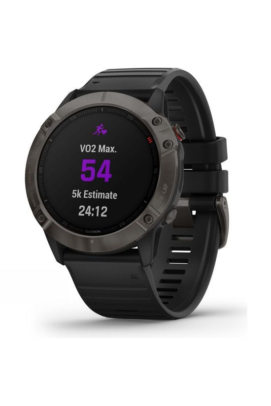 Garmin Fenix 6X Sapphire Multisport GPS Watch Carbon Grey DLC/Black Band