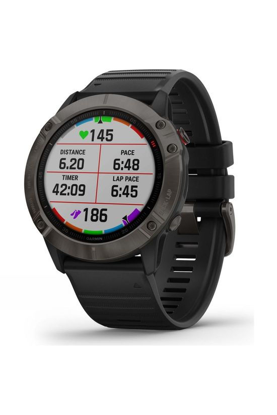 Garmin Fenix 6X Sapphire Multisport GPS Watch Carbon Grey DLC/Black Band
