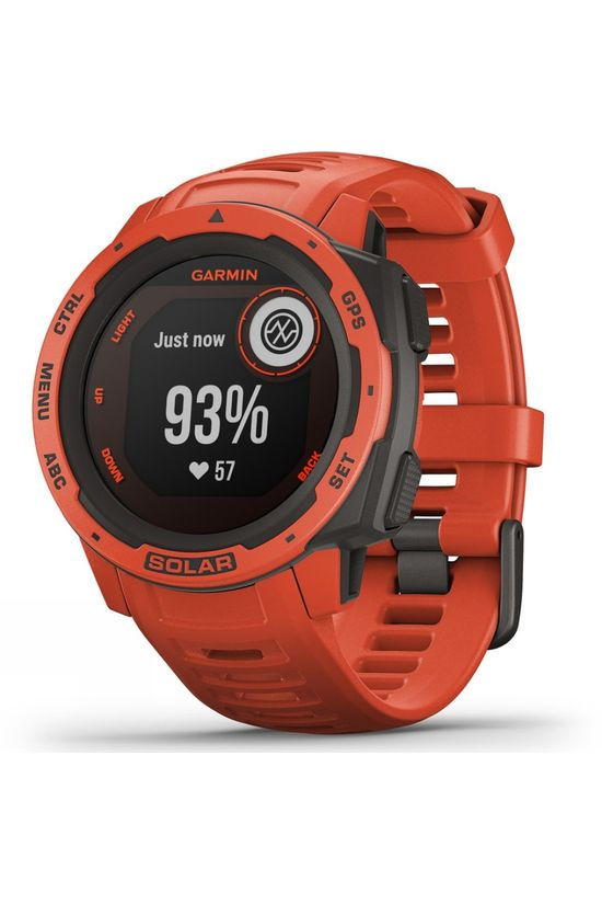 Garmin Instinct Solar GPS Watch Flame Red