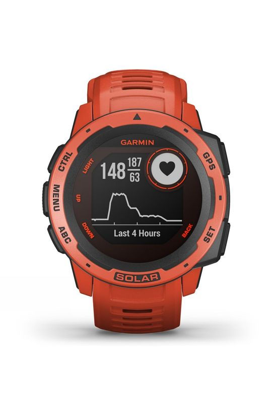 Garmin Instinct Solar GPS Watch Flame Red
