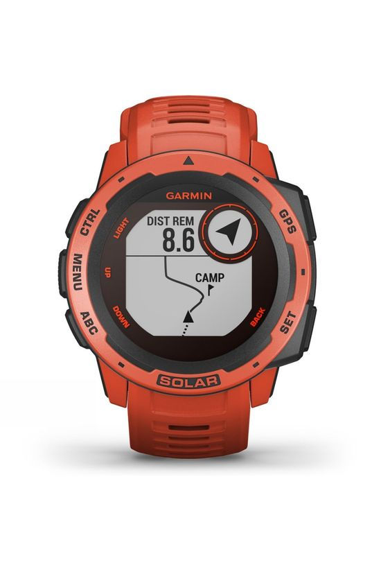 Garmin Instinct Solar GPS Watch Flame Red