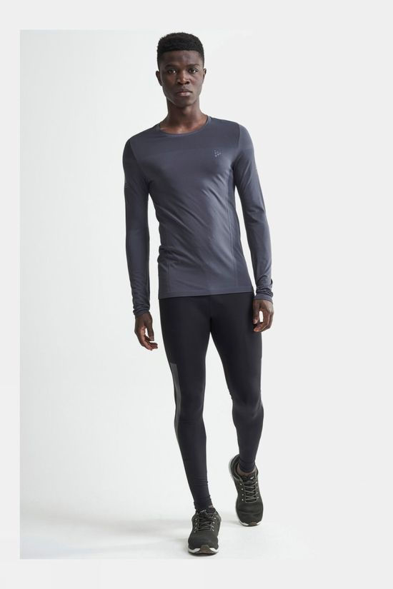 Craft Men's Urban Run FuseKnit Light Long Sleeve Tee Asphalt
