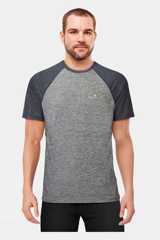 Ronhill Men's Life Tee GreyMarl/CharcoalMarl