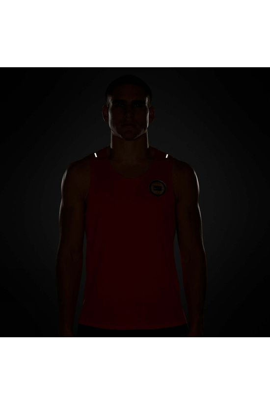 Nike Men's Dry Fit Miler Graphic Tank Team Orange