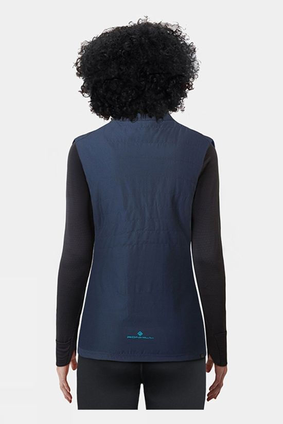 Ronhill Womens Tech Winter Gilet Deep Navy/Spa Green