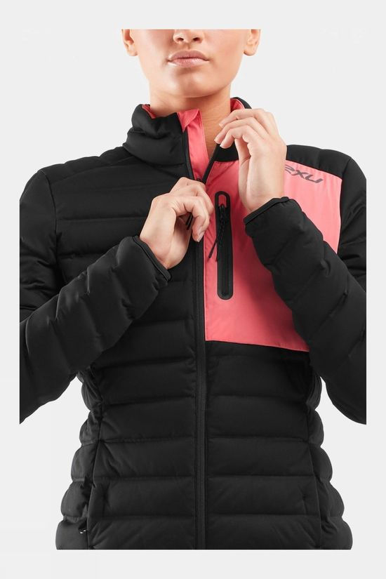 2XU Women's Pursuit Insulation Jacket Black/Pink Lift