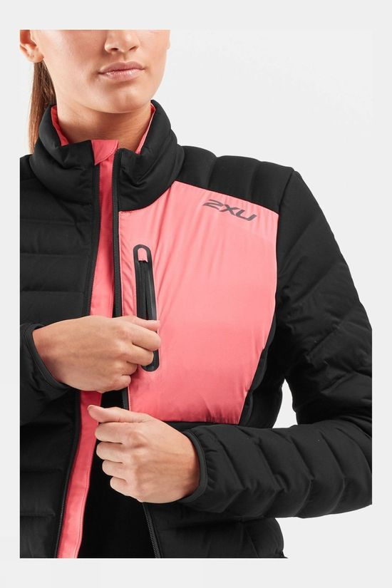 2XU Women's Pursuit Insulation Jacket Black/Pink Lift