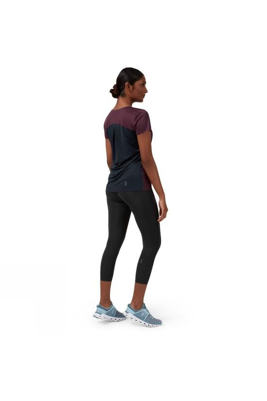 On Womens Performance-T Mulberry/Black