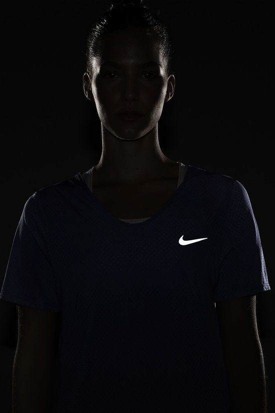 Nike Womens Breathe Short Sleeve Top Sapphire