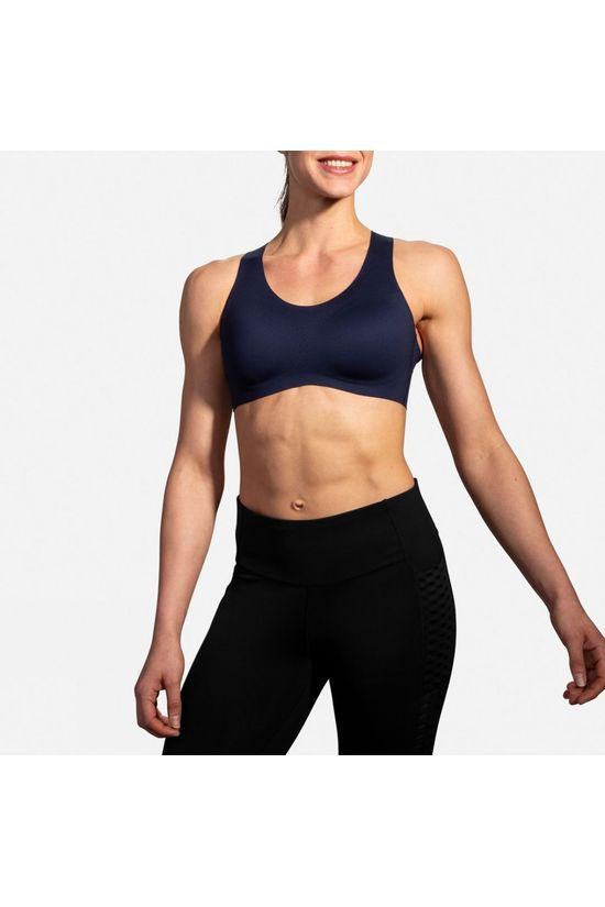 Brooks Dare Crossback Run Bra Navy