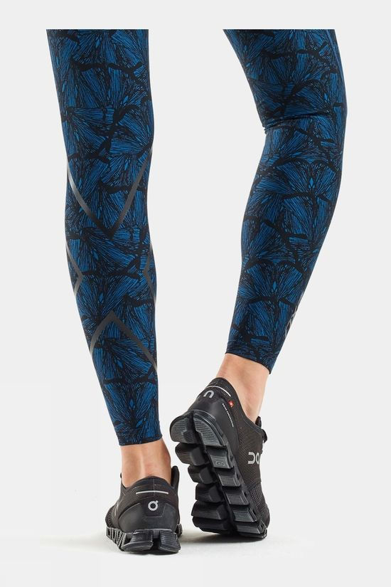2XU Women's Print Mid-Rise Compression Tights Poseidon Print