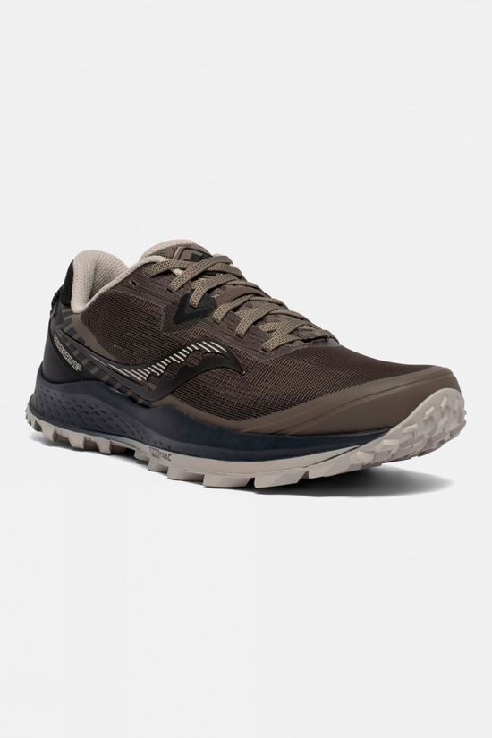 Saucony Mens Peregrine 11 Gravel/Black