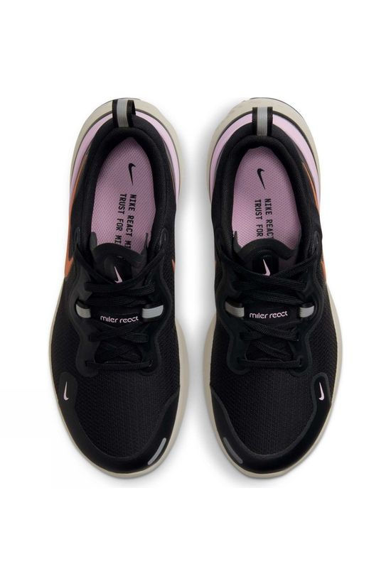 Nike Women's  React Miler Black/Metallic Copper Pink