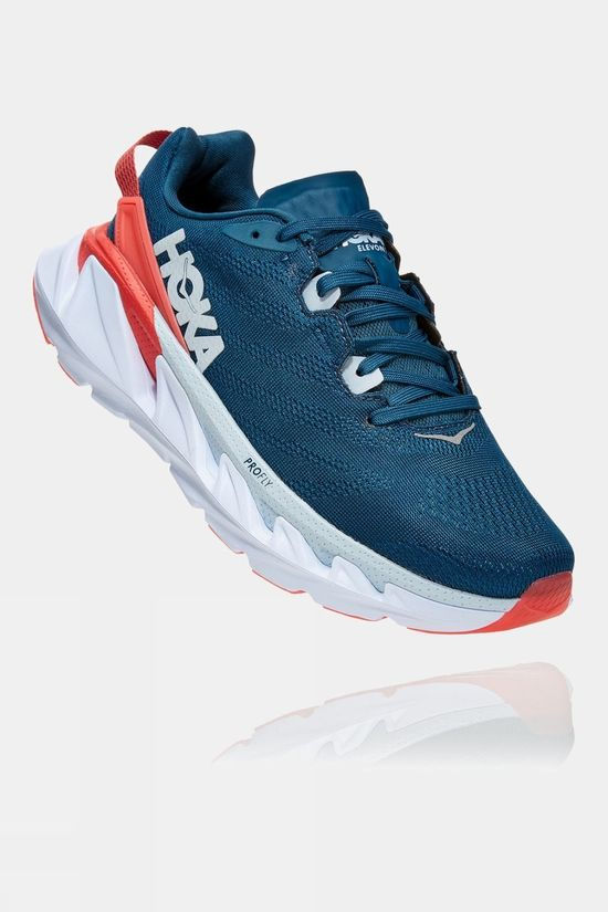 Hoka One One Womens Elevon 2 Moroccan Blue/ Hot Coral