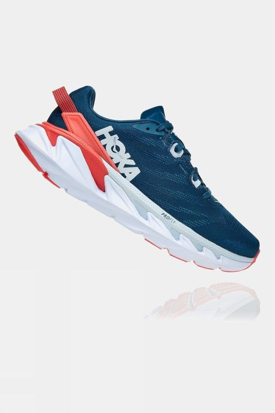 Hoka One One Womens Elevon 2 Moroccan Blue/ Hot Coral