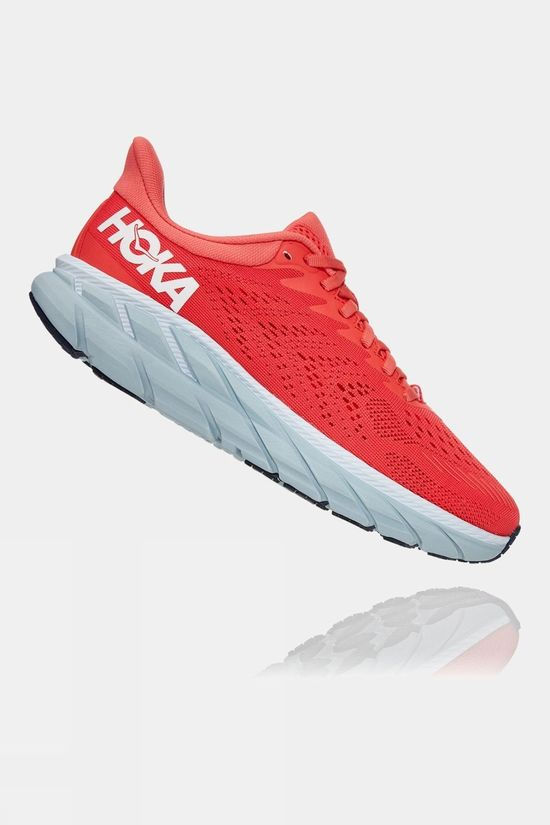 Hoka One One Women's Clifton 7 Hot Coral/White