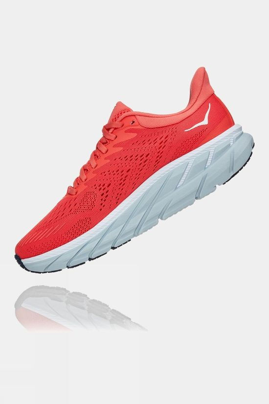 Hoka One One Women's Clifton 7 Hot Coral/White