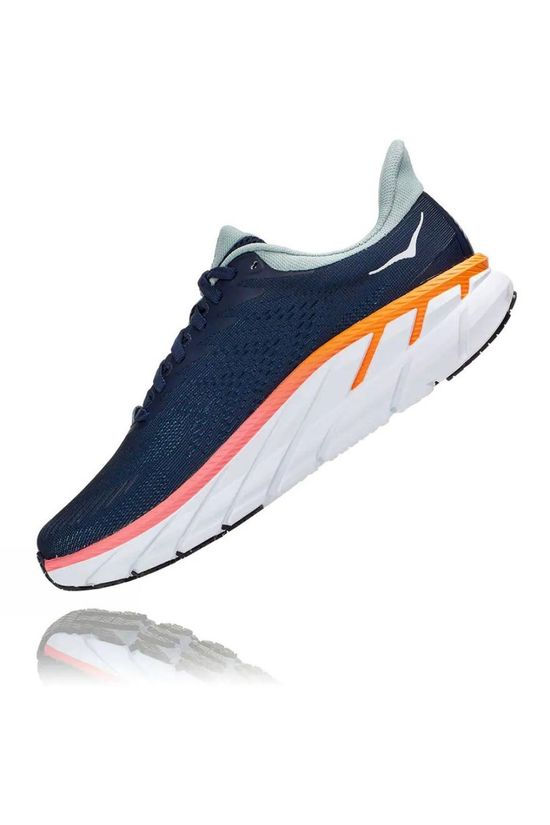 Hoka One One Womens Clifton 7 Wide Black Iris/ Blue Haze