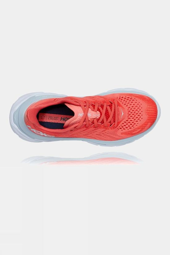 Hoka One One Women's Clifton Edge Hot Coral/ White