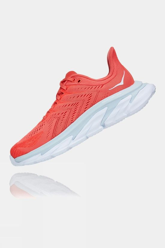 Hoka One One Women's Clifton Edge Hot Coral/ White