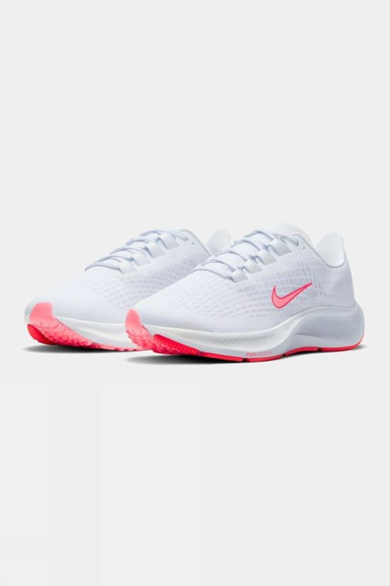 Nike Women's Pegasus 37 Valentines Day White/ Sunset Pulse-bright Crimson