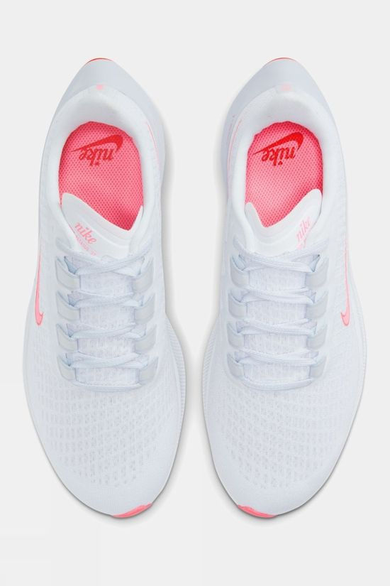 Nike Women's Pegasus 37 Valentines Day White/ Sunset Pulse-bright Crimson