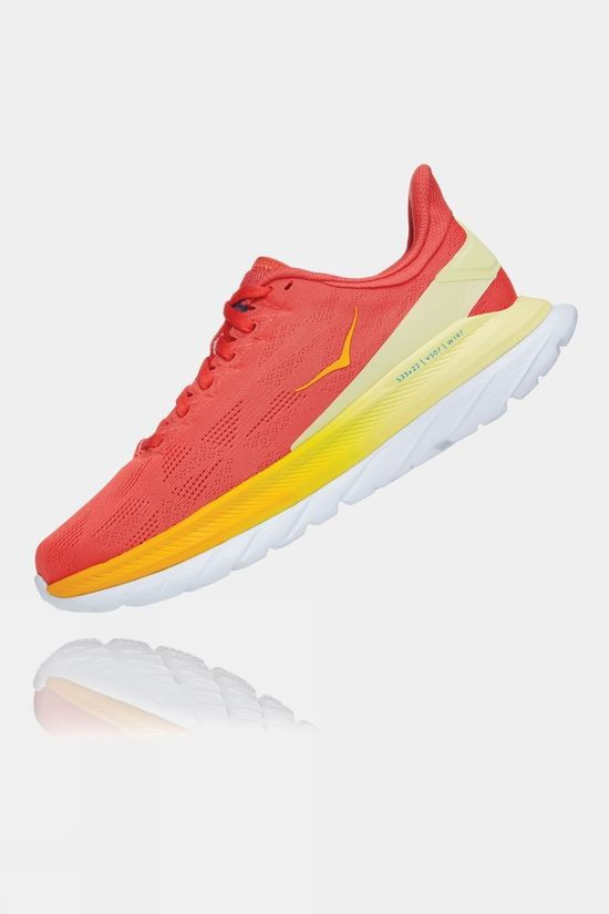 Hoka One One Women's Mach 4 Hot Coral/Saffon