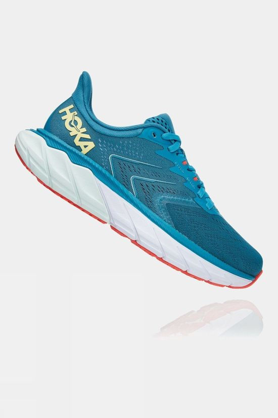 Hoka One One Womens Arahi 5 Mosaic Blue/Luminary Green